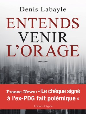 cover image of Entends venir l'orage